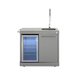 [EMPIRE-COOL-CLEAN-EDELSTAHL-OU] Modul Empire COOL-CLEAN hladilnik + korito (siv)